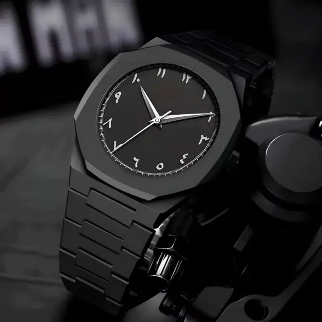 Prime Minimalist Black Stainless Steel Watch