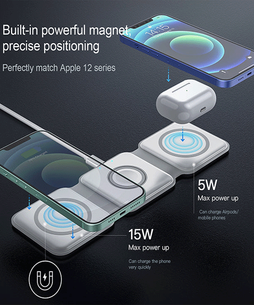 Prime 3-in-1 Foldable Magnetic Wireless Charger