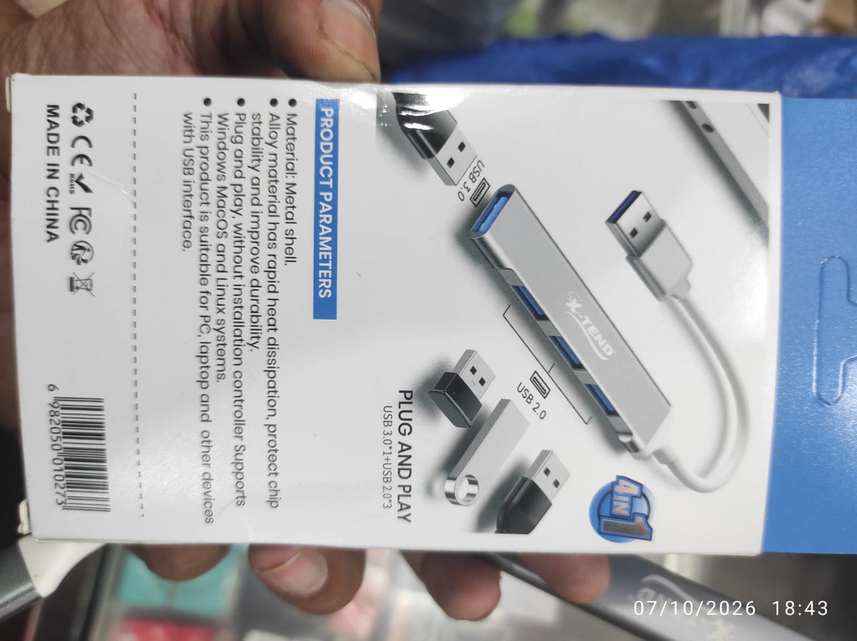 Prime 4-in-1 Metal USB Hub