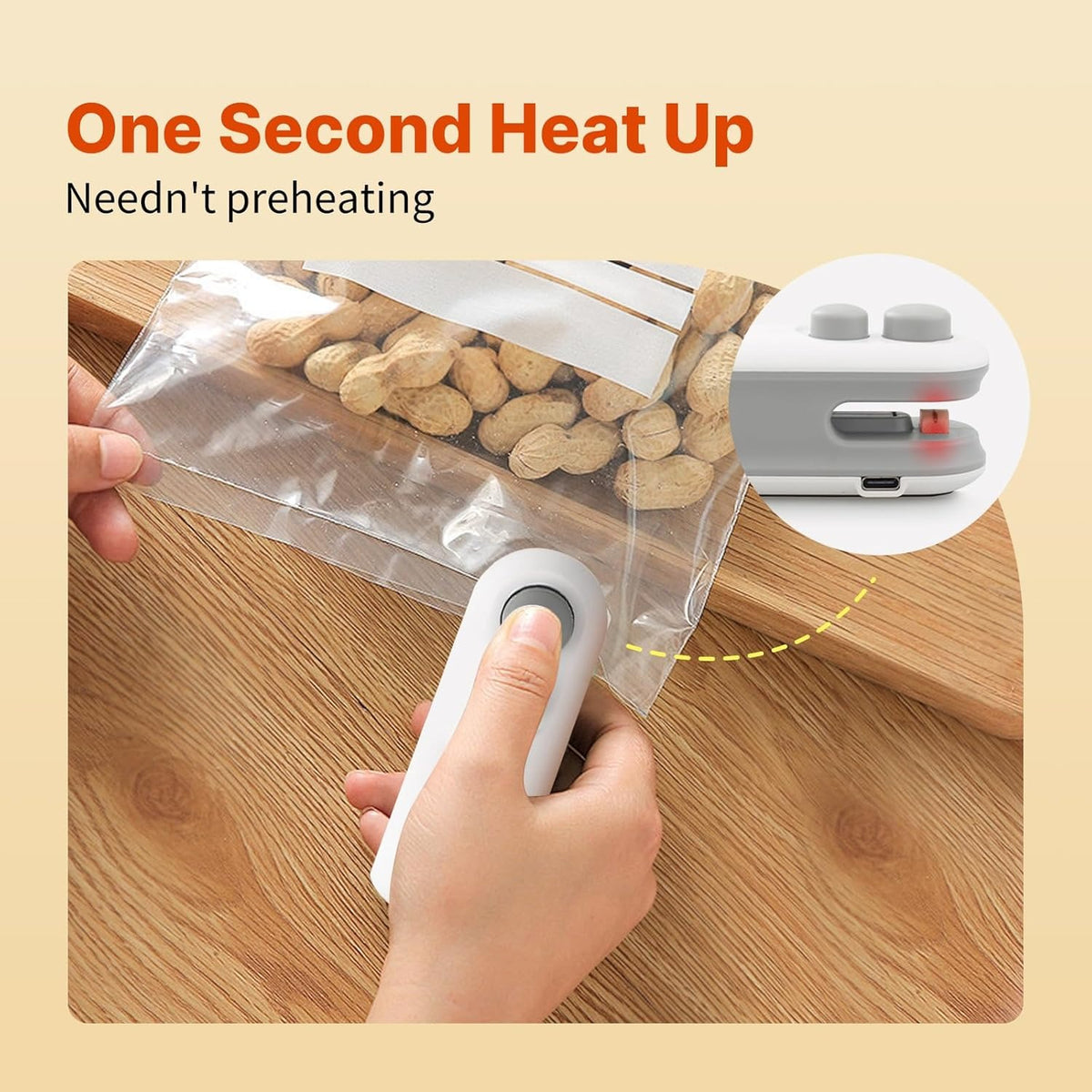 Prime 2-in-1 Mini Heat Sealer & Bag Cutter