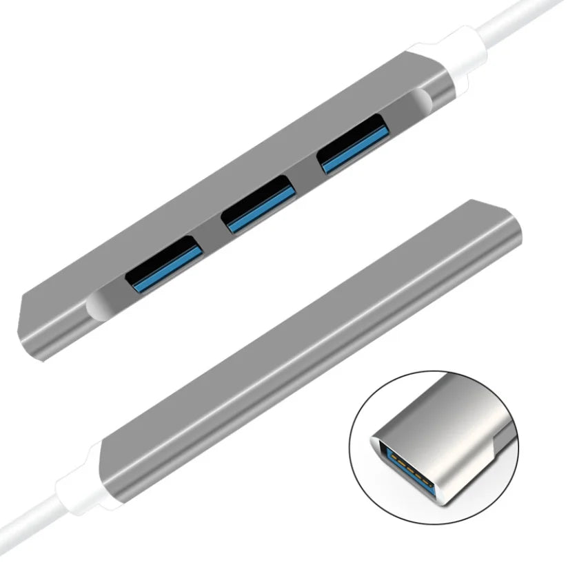 Prime 4-in-1 Metal USB Hub
