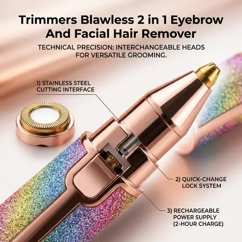 Prime 2-in-1 Eyebrow & Facial Hair Remover