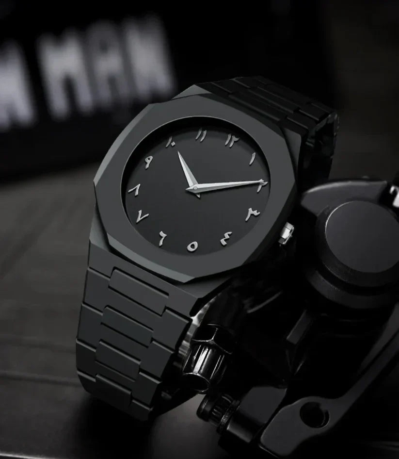 Prime Minimalist Black Stainless Steel Watch