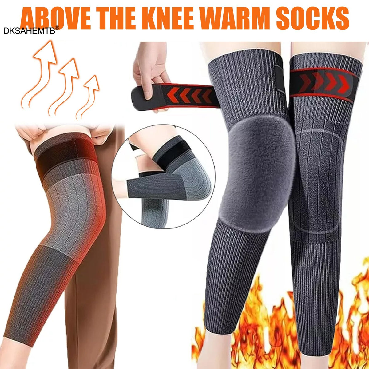 Prime Unisex Thermal Wool Knee Warmers